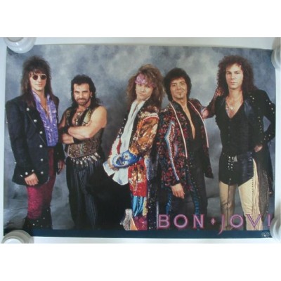 Bon Jovi - Poster - JAP - 1985 ? - PROMO - RARE