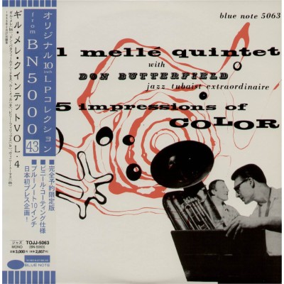 Melle, Gil Quintet - Don Butterfield - 10" - JAP - Five Impressions Of Color - BLUE NOTE - PROMO