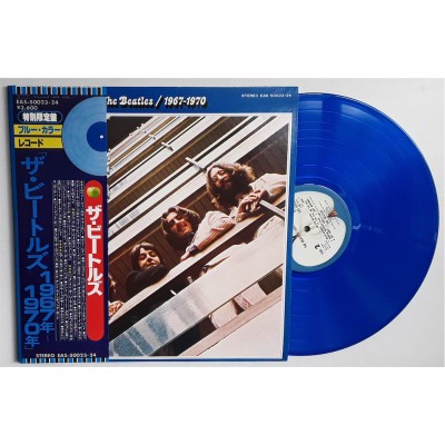 Beatles - 2 LP - JAP - 1967 - 1970 - Blue Vinyl - Small Obi