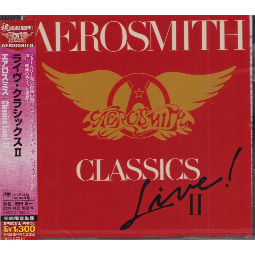 Aerosmith - CD - JAP - Classics Live II - PROMO - SEALED