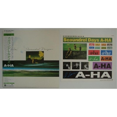 A-ha - LP - JAP - Scoundrel Days + Sticker