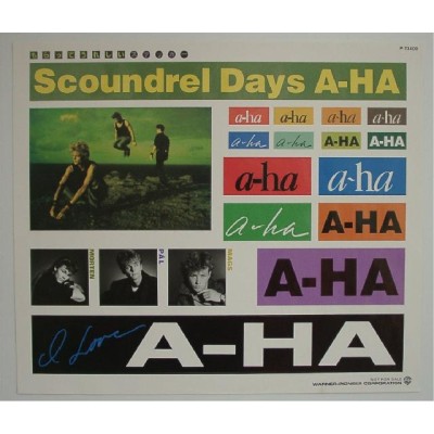 A-ha - LP - JAP - Scoundrel Days + Sticker