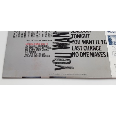 Adams, Bryan - LP - JAP - You Want it You Got it - PROMO + Sheet
