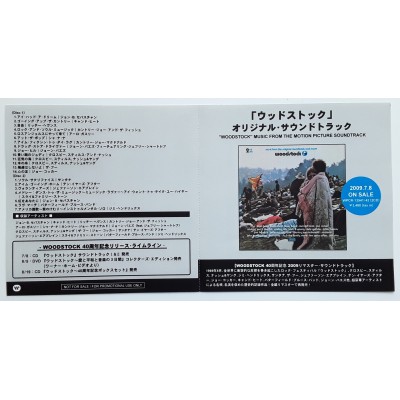 Woodstock - 2 CD'r - JAP - Woodstock Original Sound Track and More - PROMO ONLY