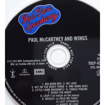 Beatles - Paul McCartney - CD - JAP - Red Rose Speedway - PROMO