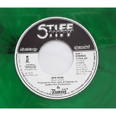 The Damned  - 7" EU - New Rose - Green Vinyl - Ltd. 60 Copy's