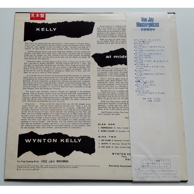 Kelly, Wynton - LP - JAP - Kelly At Midnite - WHITE LABEL PROMO + Sheet