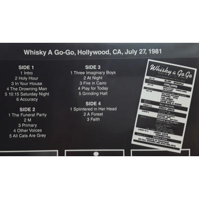 THE CURE - 2 LP - Live At Whisky a Go Go - White Vinyl