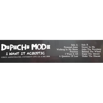 Depeche Mode - LP - I Want It Acoustic - Colour Vinyl