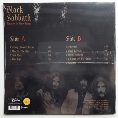 Black Sabbath - LP - Paranoid In New Jersey