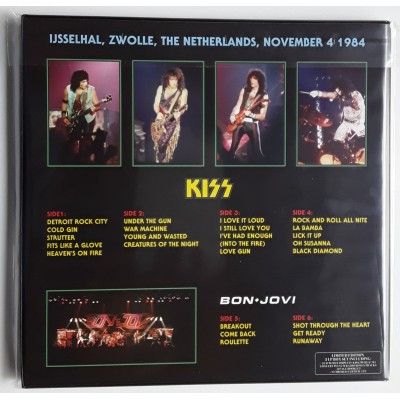 KISS / BON JOVI  - 4 LP - BOX - Welcome To The Jungle - Green Vinyl
