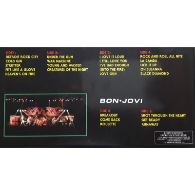 KISS / BON JOVI  - 4 LP - BOX - Welcome To The Jungle - Green Vinyl