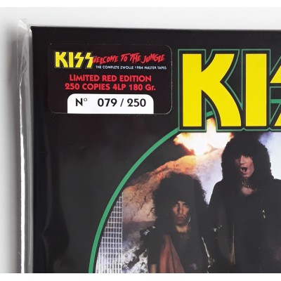 KISS / BON JOVI  - 4 LP - BOX - Welcome To The Jungle - Red Vinyl