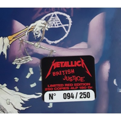 Metallica - 4 LP - BOX - British Justice - Red Vinyl