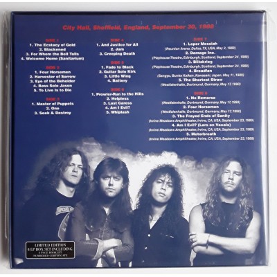 Metallica - 4 LP - BOX - British Justice - Red Vinyl