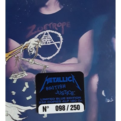 Metallica - 4 LP - BOX - British Justice - Blue Vinyl