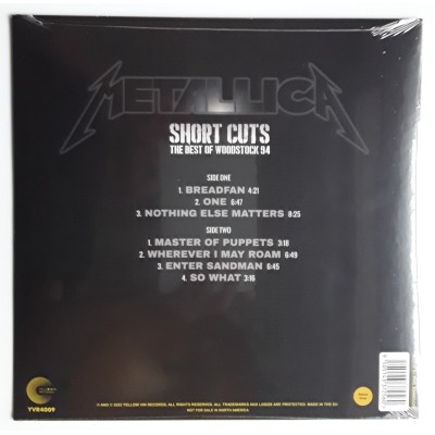 Metallica - LP - Short Cuts - Yellow Vinyl