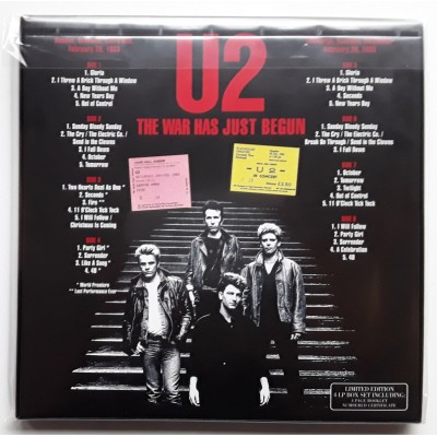 U2 - 4 LP - BOX - The War Has Just Begun - Red Vinyl