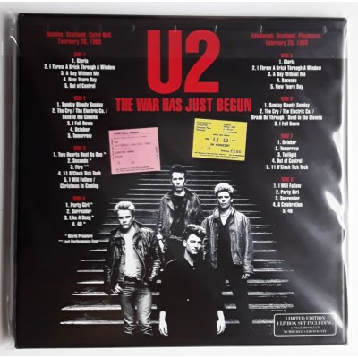 U2 - 4 LP - BOX - The War Has Just Begun - White Vinyl