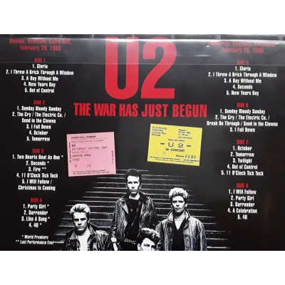 U2 - 4 LP - BOX - The War Has Just Begun - White Vinyl