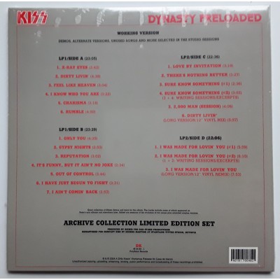 Kiss - 2 LP - Dynasty Preloaded - Colored Vinyl