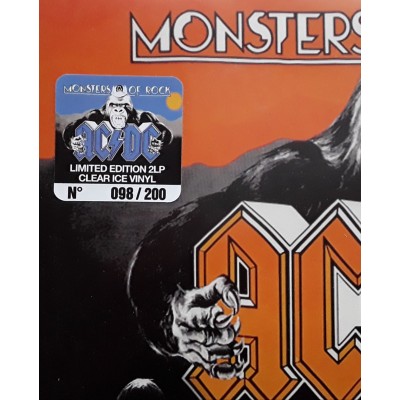 AC/DC - 2 LP - Monsters Of Rock - Clear Ice Vinyl