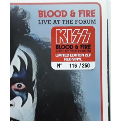 Kiss - 2 LP - Blood & Fire - Red Vinyl