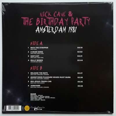 Nick Cave & The Birthday Party - LP - Amsterdam 1981