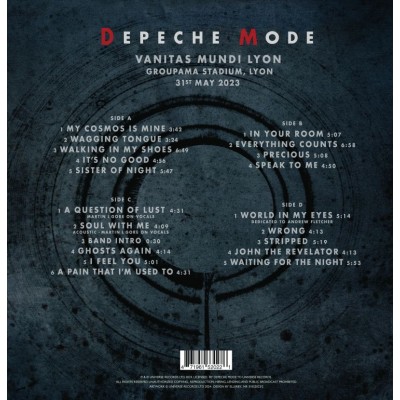 Depeche Mode - 2 LP - Vanitas Mundi Lyon - Clear Vinyl
