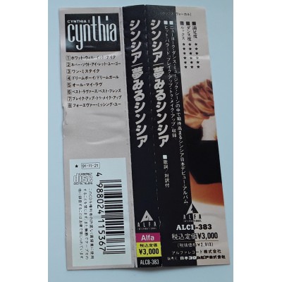 Cynthia - CD - JAP - Cynthia - PROMO