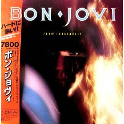 Bon Jovi - LP - JAP - 7800 Fahrenheit + Sticker + Game