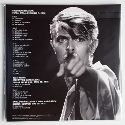 Bowie, David - 2 LP - Under Japanese Influence - Yellow Vinyl