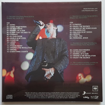 Depeche Mode - 2 CD - Global Spirit Tour Live In Bologna