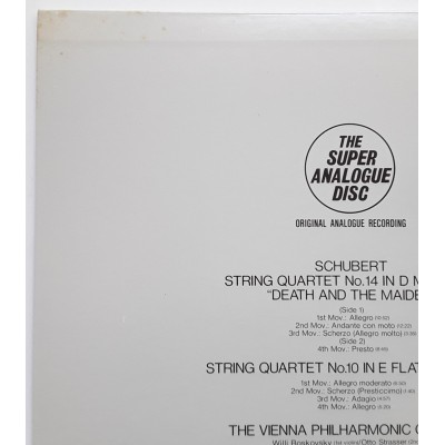 Schubert  - LP - JAP - String Quartet No.14