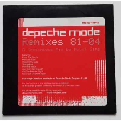 Depeche Mode - CD - USA - Remixes 81-04 - PROMO