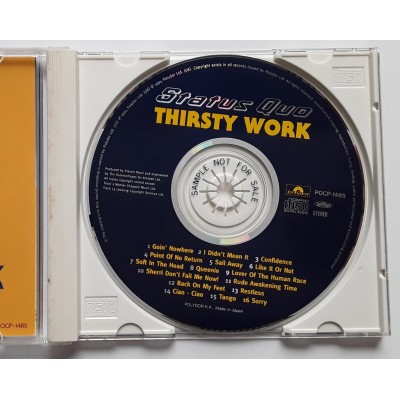 Status Quo - CD - JAP - Thirsty Work - PROMO