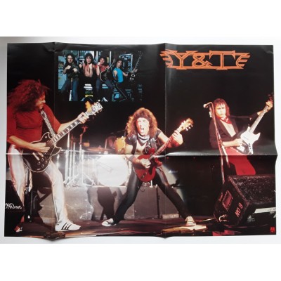 Y & T -  LP - JAP - Open Fire Live + Poster