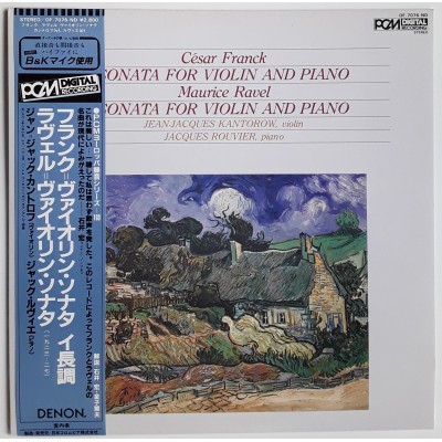 Franck, Cesar / Ravel, Maurice -  LP - JAP - Sonata for Violin and Piano