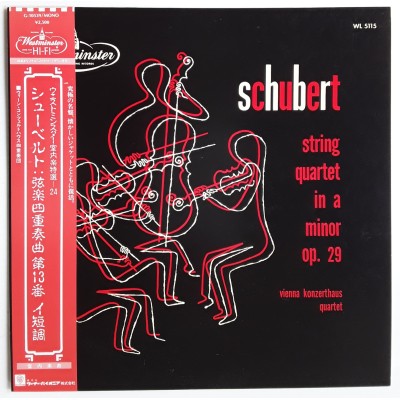 Schubert  - LP - JAP - String Quartet in A Minor OP.29