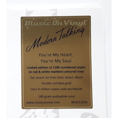 Modern Talking - 12" EU - You're My Heart - SEALED - LTD.1500 - Red & White Vinyl