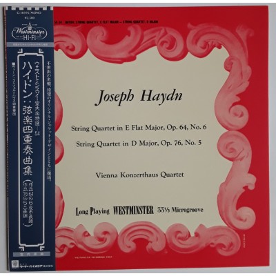 Haydn - LP - JAP - String Quartet in E flat major, OP.64,No.6
