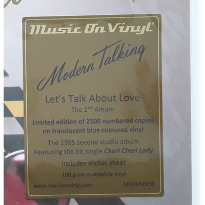 Modern Talking - LP - EU - Let's Talk About Love - SEALED - LTD.2500 Translucent Blue Vinyl