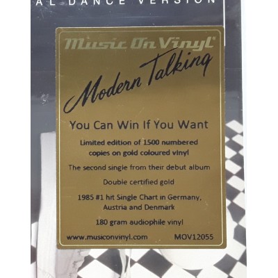 Modern Talking - 12" EU - You can Win If You Want - SEALED - LTD.1500 - Gold Vinyl