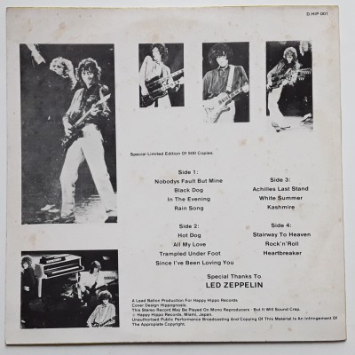 Led Zeppelin - 2 LP - Zeppelin Over Europe "Eye Thank Yew"