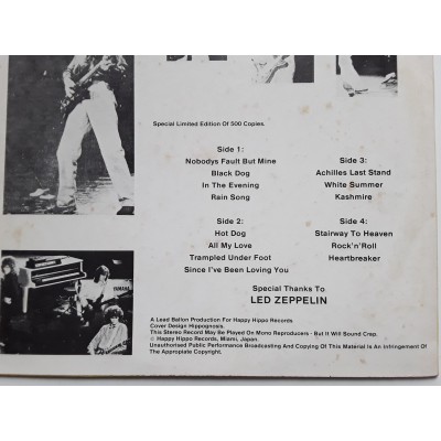 Led Zeppelin - 2 LP - Zeppelin Over Europe "Eye Thank Yew"