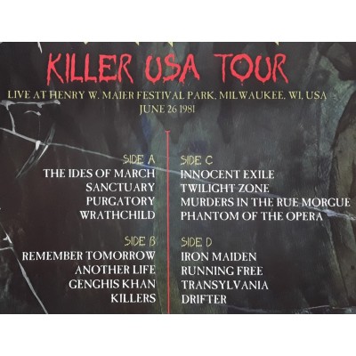 Iron Maiden - 2 LP - Killer USA Tour - Picture