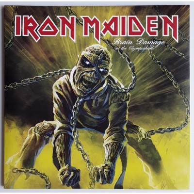 Iron Maiden - 2 LP - Brain Damage at The Olympiahalle - Yellow Splatter Vinyl