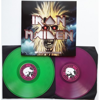 Iron Maiden - 2 LP - Up The Irons Padova - Lila / Green...