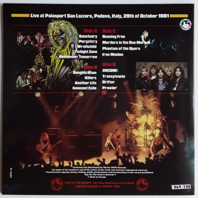 Iron Maiden - 2 LP - Up The Irons Padova - Lila / Green Vinyl + Puzzle
