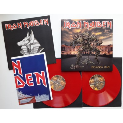 Iron Maiden - 2 LP - Brussels Duel - Red Vinyl + Book +...